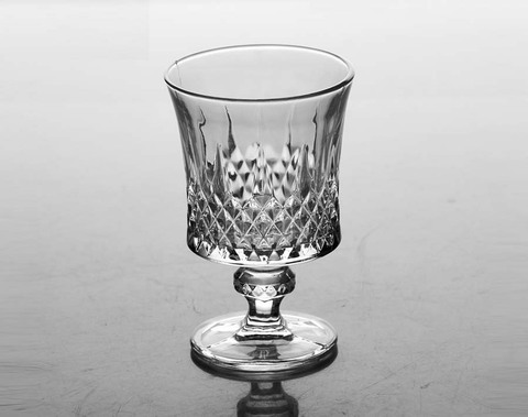 160 ml gobelets en verre diamant Martin pour boire du vin de jus