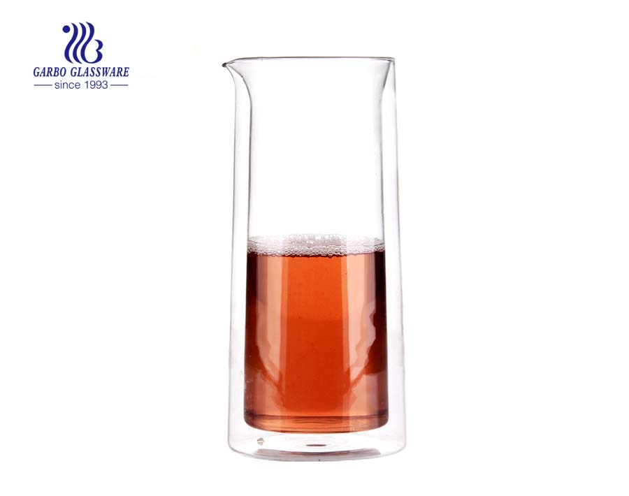 New arrival simple style logo pyrex glass carafe