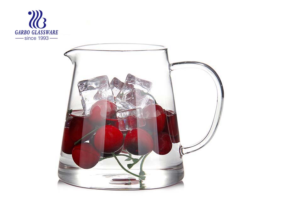 New arrival simple style logo pyrex glass carafe