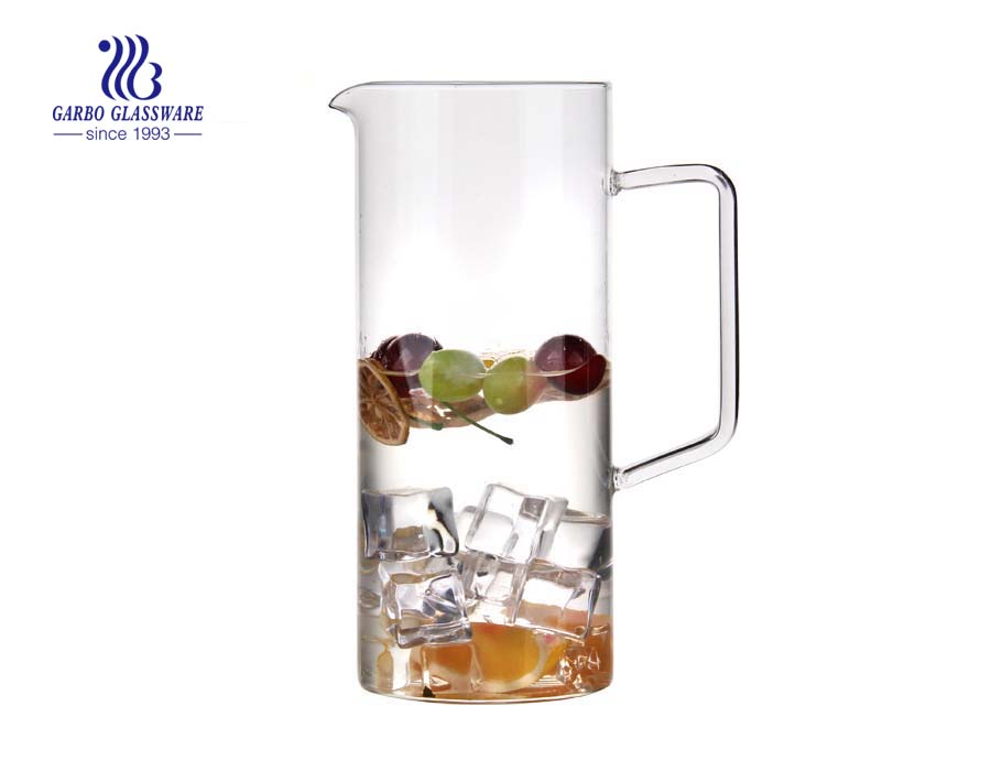 New arrival simple style logo pyrex glass carafe