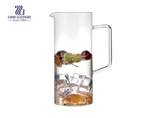 Crystal Carved Glass Water Jug with 6 Pieces Tumbler Set ( 1.7 L