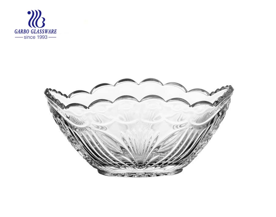 8.46'' Glass bowl with Angelica design