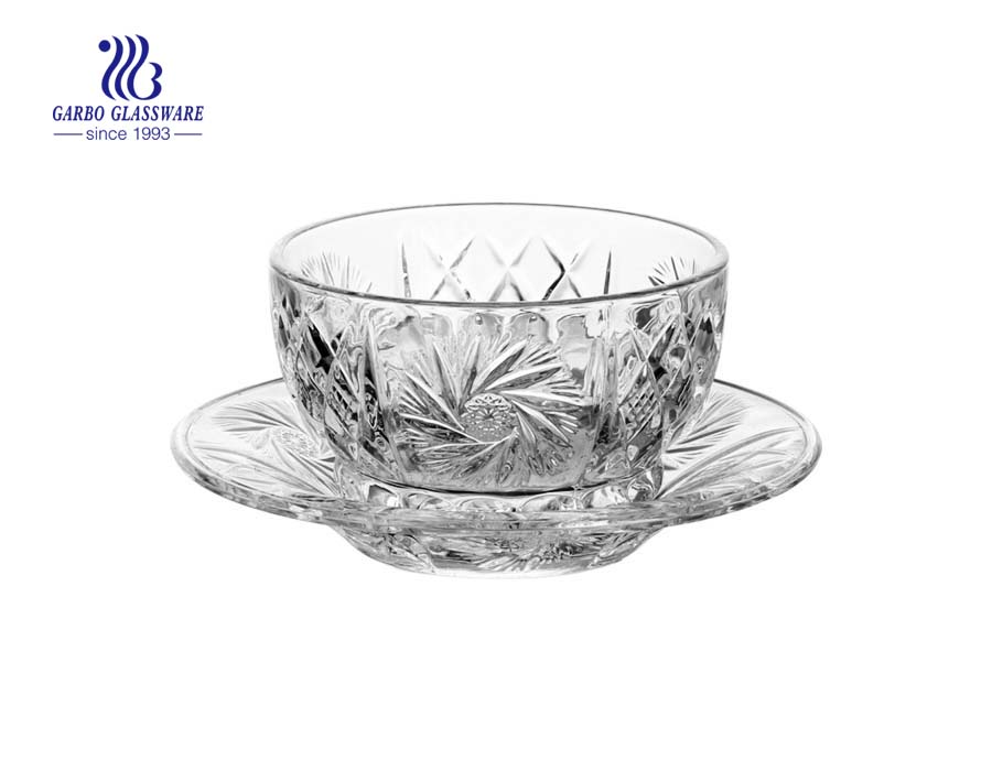 Wholesale High Quality Bohemian Crystal Bowl with Foot 3inch