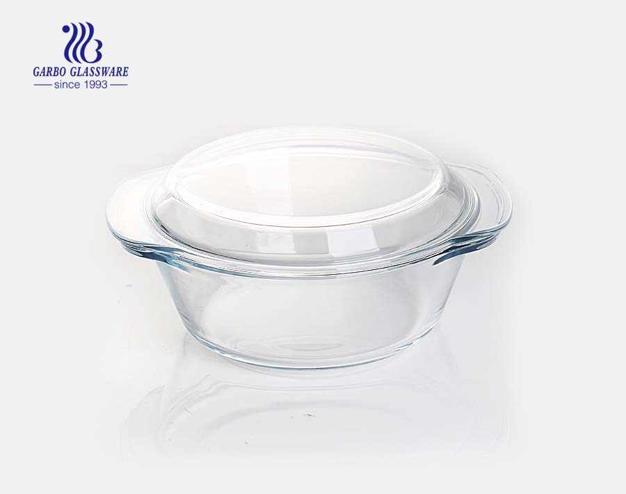 Made in China Pyrex klare Backform mit Deckel