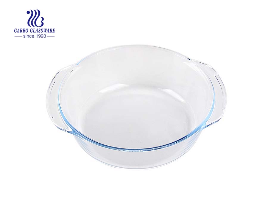 Made in China Pyrex clear oven baking bowl with Lid 