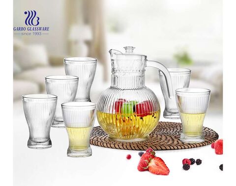 7 pcs grande design de futebol jarra de copo de suco de água fria e copos conjunto