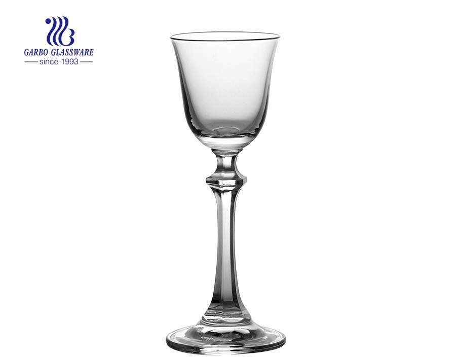 Wholesale 195ml goblet bulk crystal glass stemware 