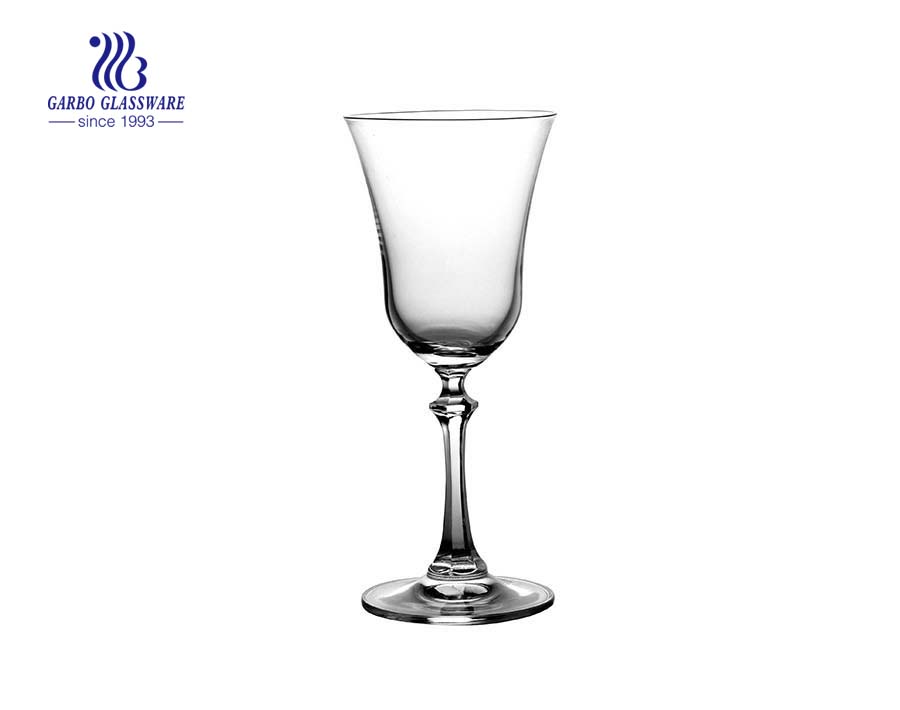 Wholesale 195ml goblet bulk crystal glass stemware 