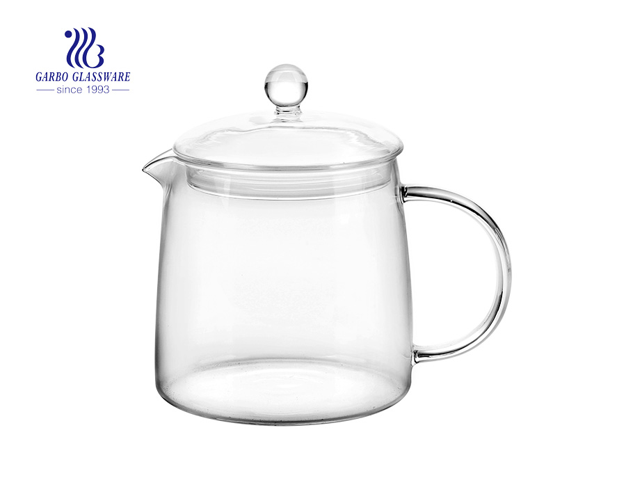 Made in China 1.3L pyrex glass teapot with infuser