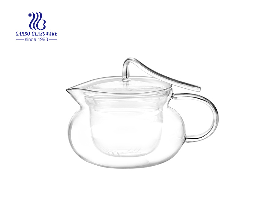 Made in China 1.3L pyrex glass teapot with infuser