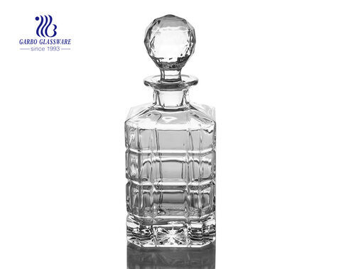 Glas-Trinkgeschirrtyp und CE / EU-Zertifizierung Kristall-Whisky-Dekanter für den Heim- und Restaurantgebrauch