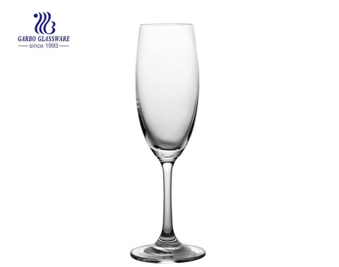 220ml clear wedding party glass champagne flutes glass 