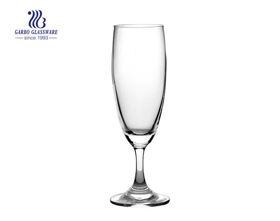 220ml clear wedding party glass champagne flutes glass 