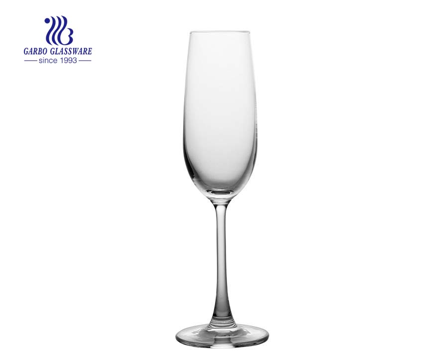 220ml clear wedding party glass champagne flutes glass 