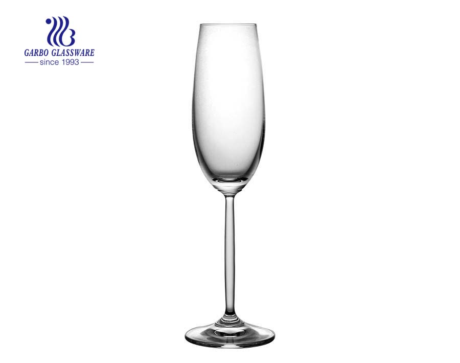 220ml clear wedding party glass champagne flutes glass 
