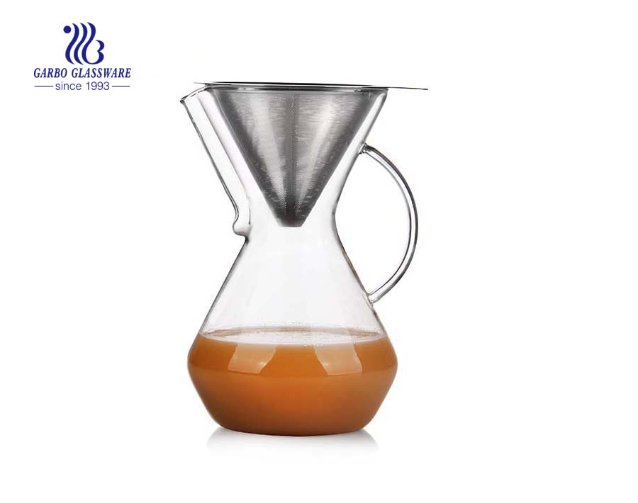 Cafetière en verre pyrex à grande capacité 1L