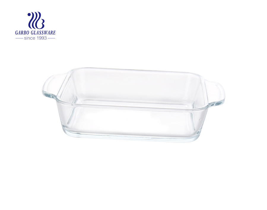 Popular Glassware 1.8L rectangle baking bowls 