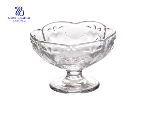 Hot Selling Unique Design Glass Ice Cream Desert Cup Supplier