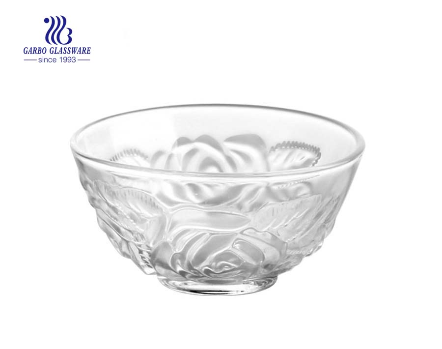 New Design 6 inch Tartan Crystal Glass Bowl for Food Contained