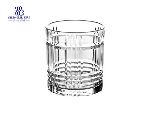 Vasos de vidrio de 11 oz para beber vino de whisky con precio de fábrica