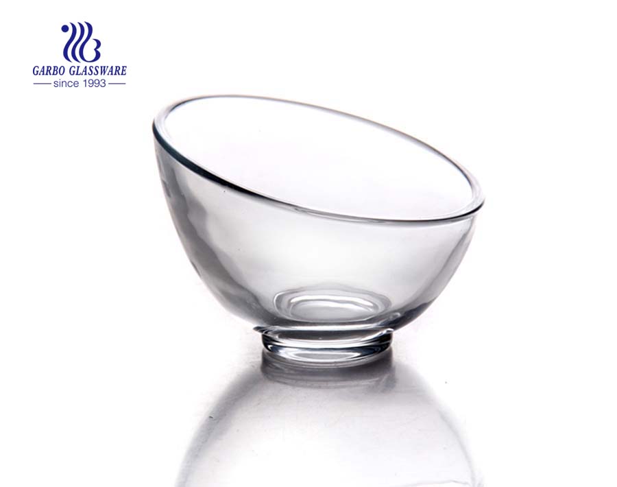 4inch small wave design glass food contain bowl