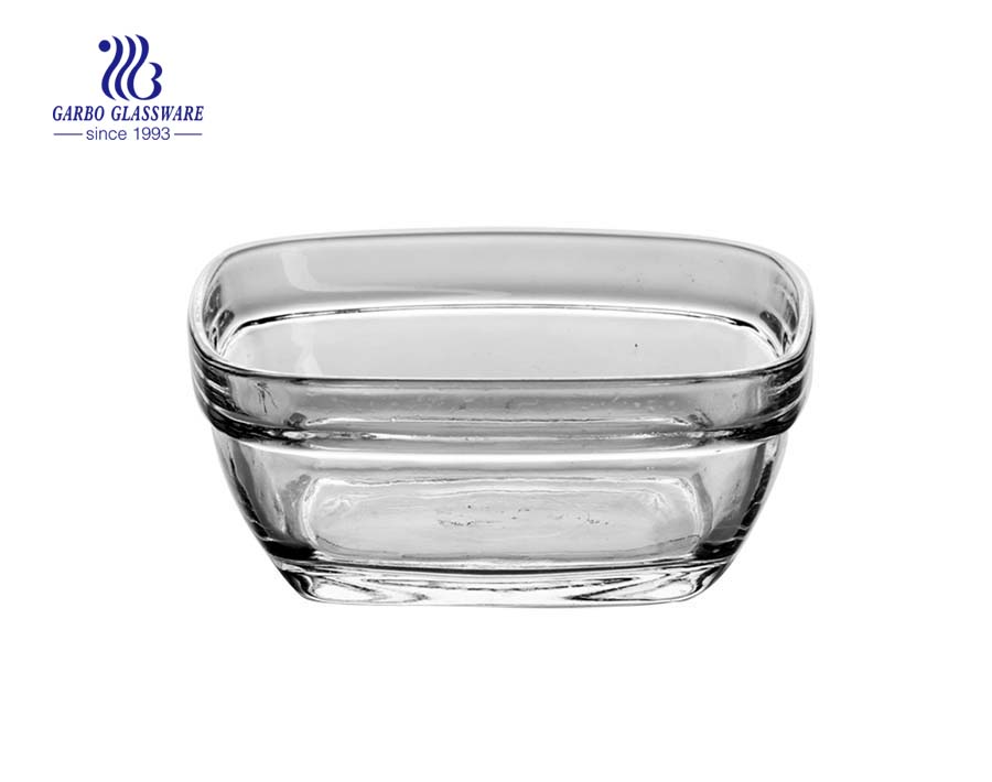 4inch small wave design glass food contain bowl