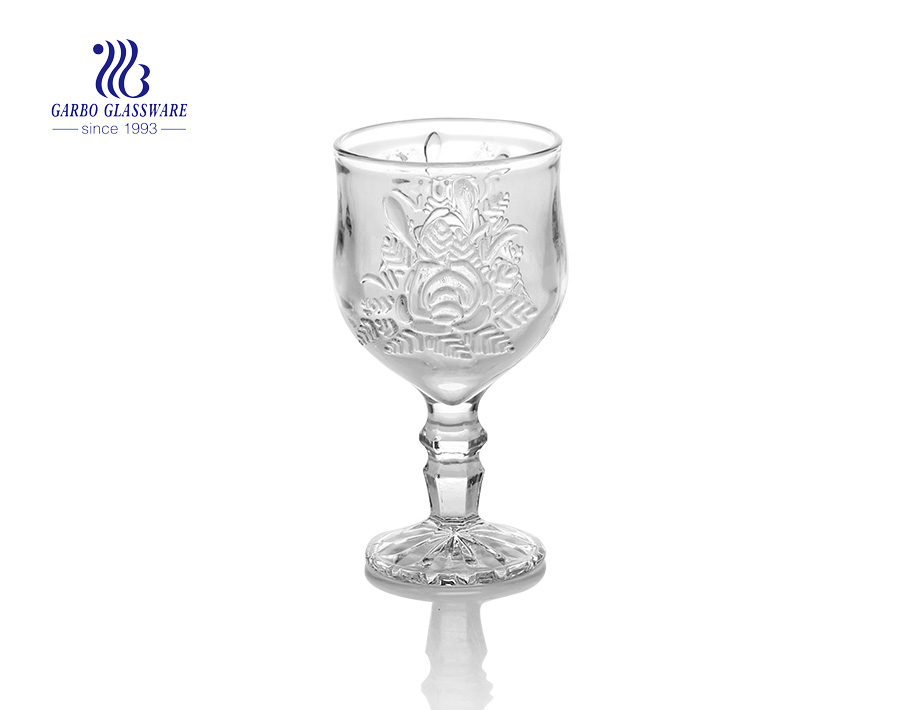 210ml high quality wine glass goblet with factory promotion price