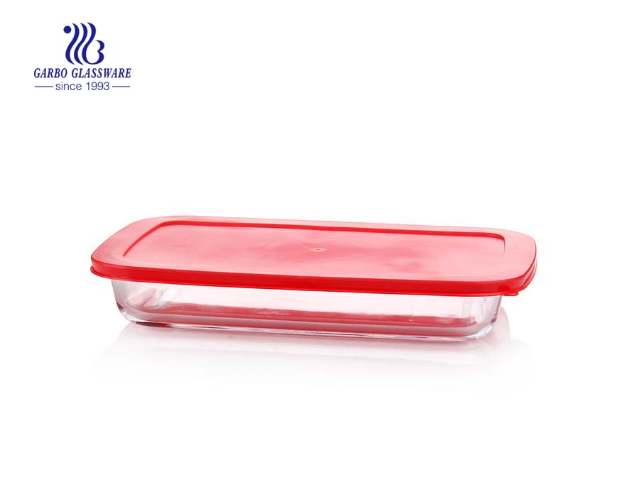 Plat de cuisson transparent en Pyrex de 3 L