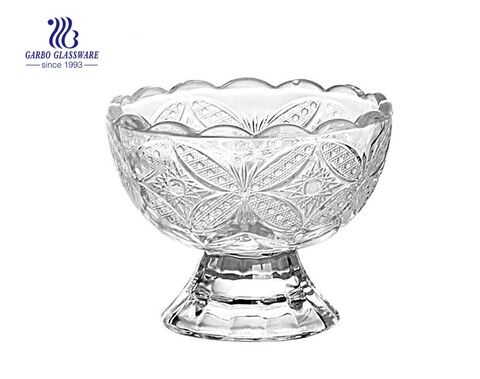 New design vanilla glass ice cream bowl for dessert