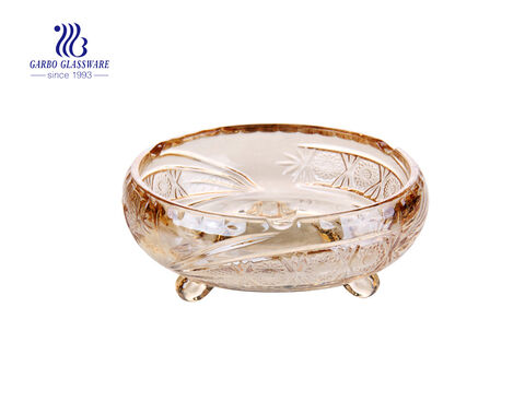 Crystal round glass ashtray for car 