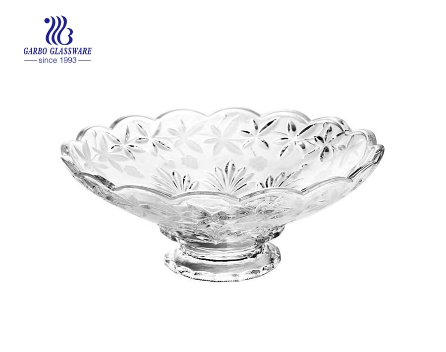Environment-friendly 12.01'' Glass Colored Bowl for Fruit Serving
