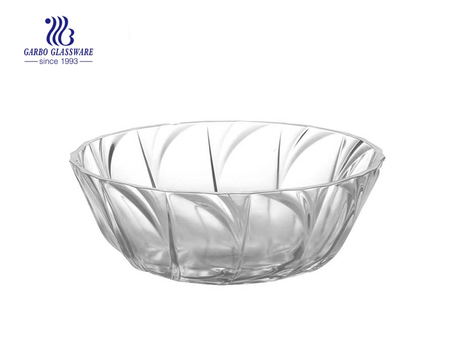 Factory Direct 350ml Glass Salad Fruit Bowl with no Lid