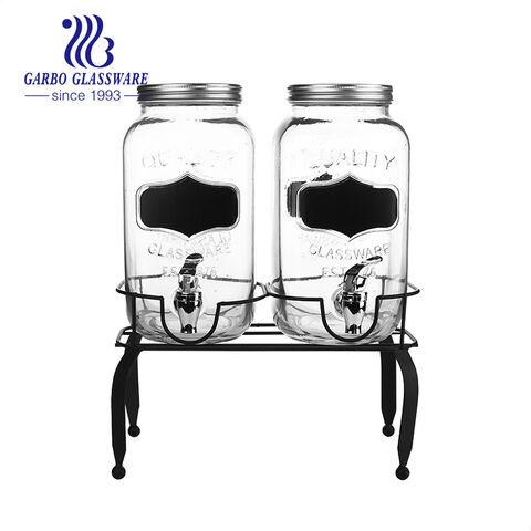 Chalkboard Double Drink Beverage Dispenser 