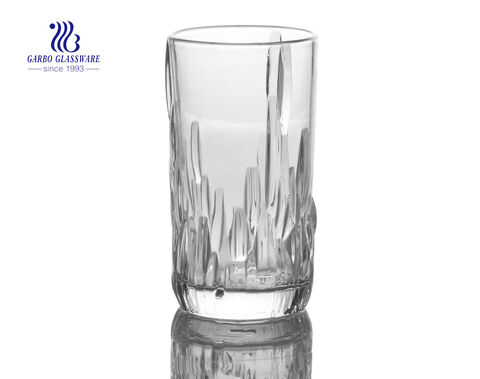 Vaso de jugo de vidrio de 270 ml highball con precio de fábrica