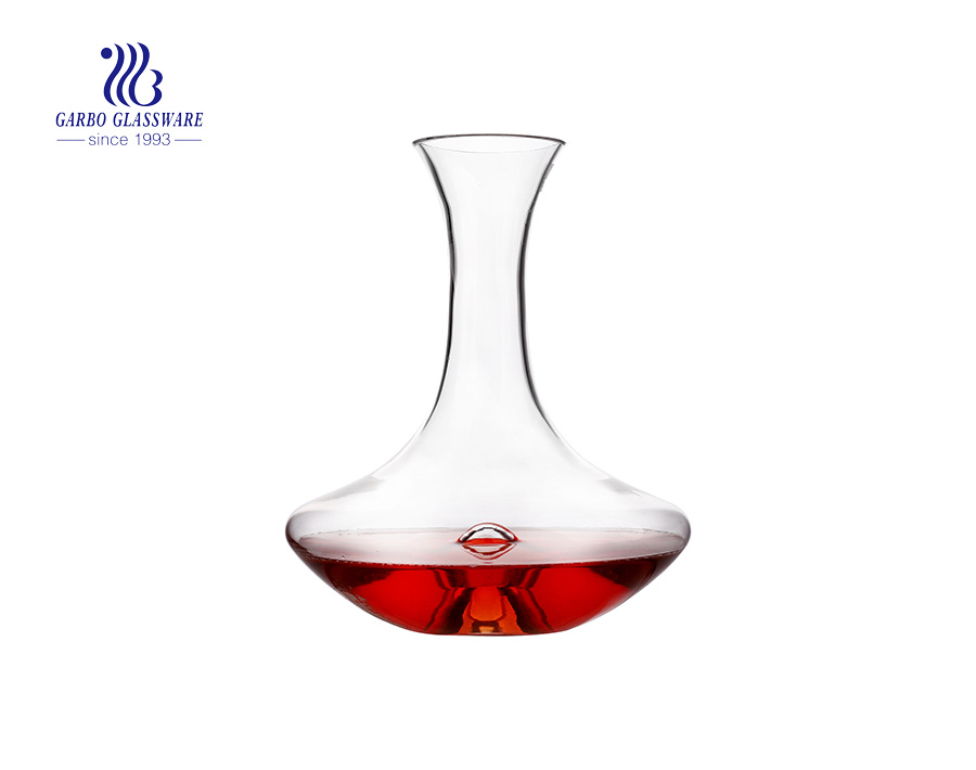 1800 مل أوعية نبيذ من الزجاج الشفاف مع مقبض زجاجي GB3023