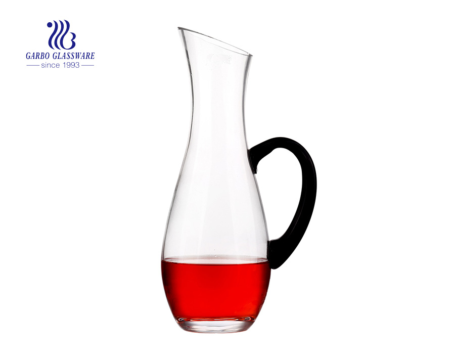 Carafes à vin en verre transparent 1800ml avec poignée en verre GB3023