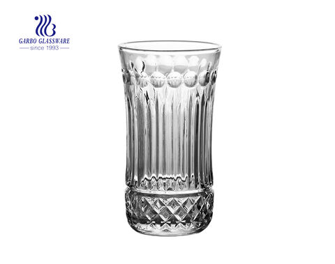 230ml glass highball juice tumbler with high white quality