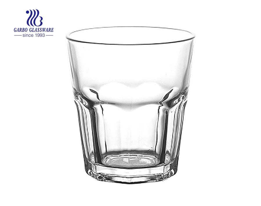 Vaso de vidrio de roca para beber agua de alta calidad de 14 oz