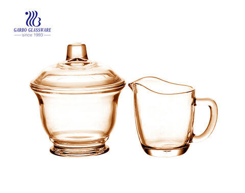 China wholesale beautiful tea drinking glass cup set 