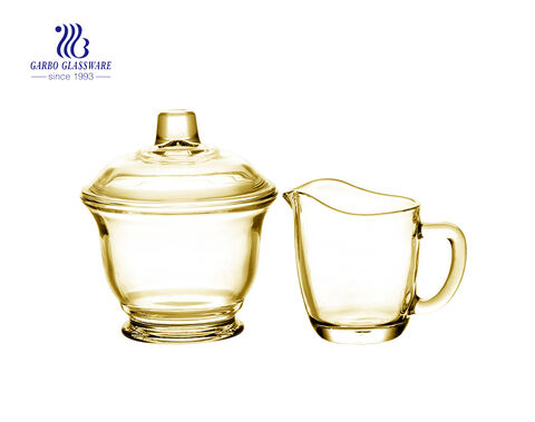China Großhandel schönen Tee Trinkglas Tasse Set