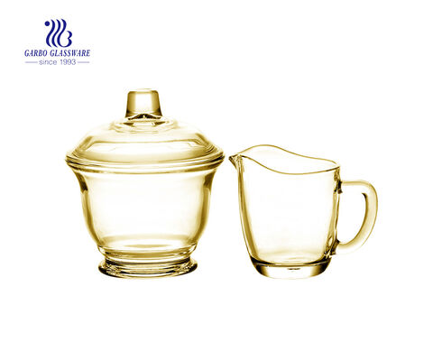 China wholesale beautiful tea drinking glass cup set 