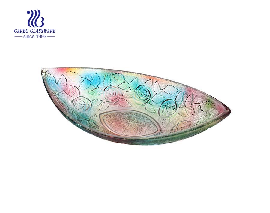 11.81'' Colorful Glass Bowl for Fruit Serving