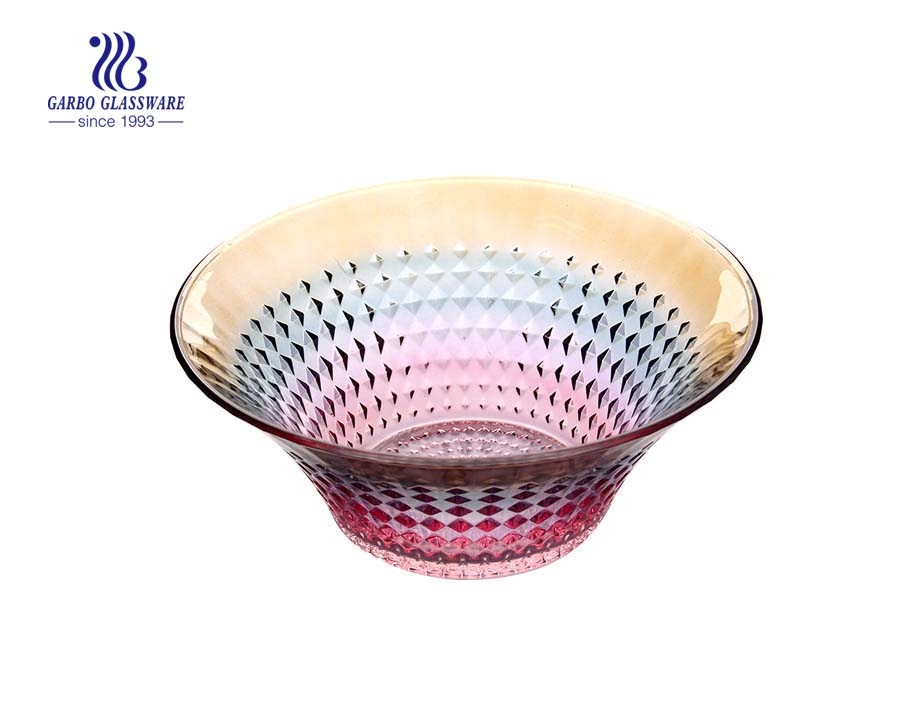 11.81'' Colorful Glass Bowl for Fruit Serving