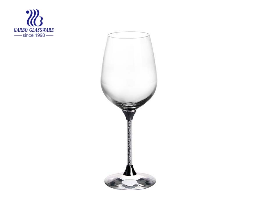 270 ml novo design taças de champanhe taça de vidro de vinho com haste de ouro