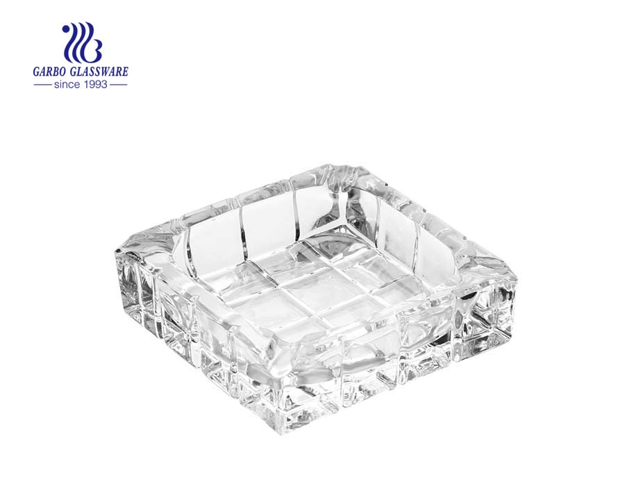 High grade glass smoking ashtray for bar or KTV