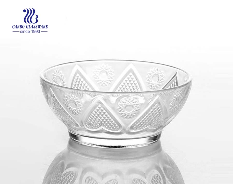 Decorative 5inch sun flower design glass bowl