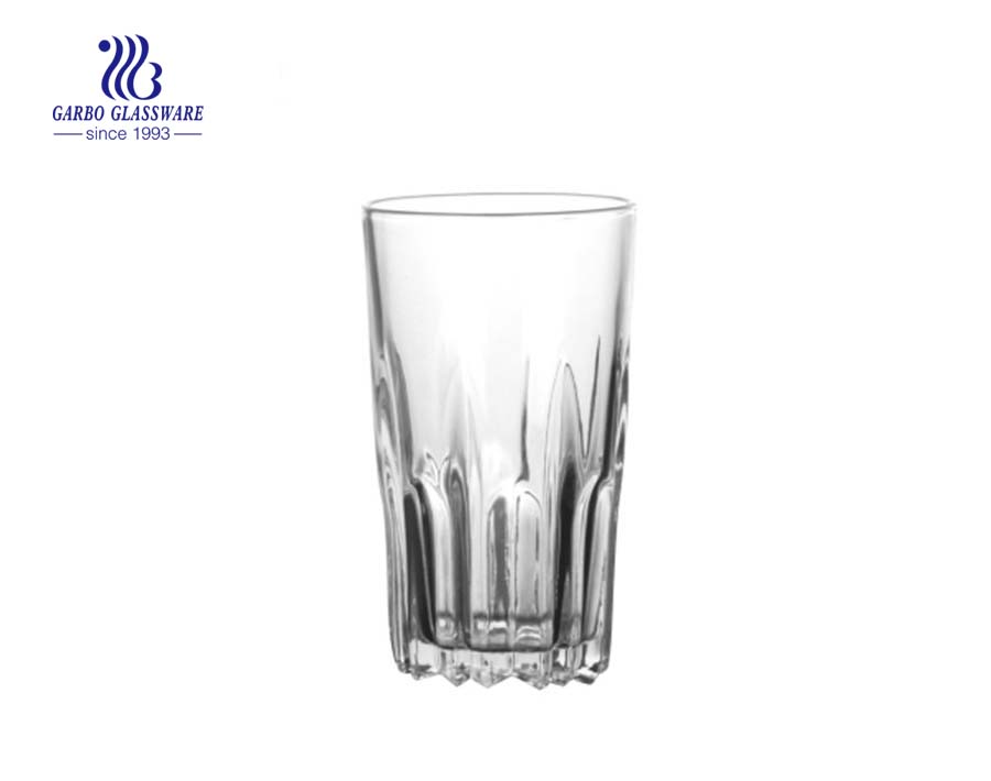 8oz high quality clear pressed water and juice drinking glass cup 