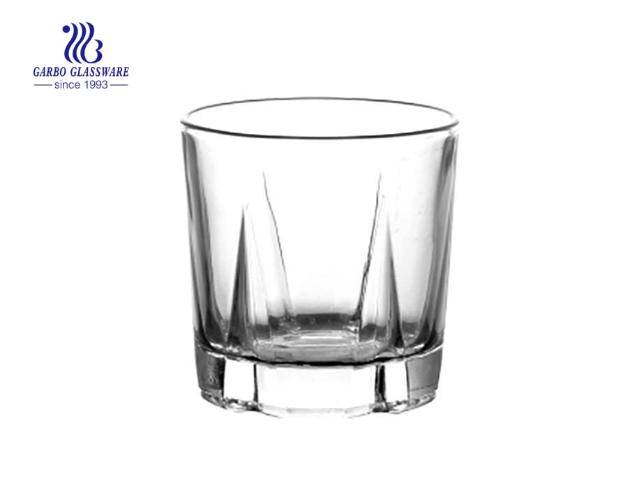 8oz high quality clear pressed water and juice drinking glass cup 