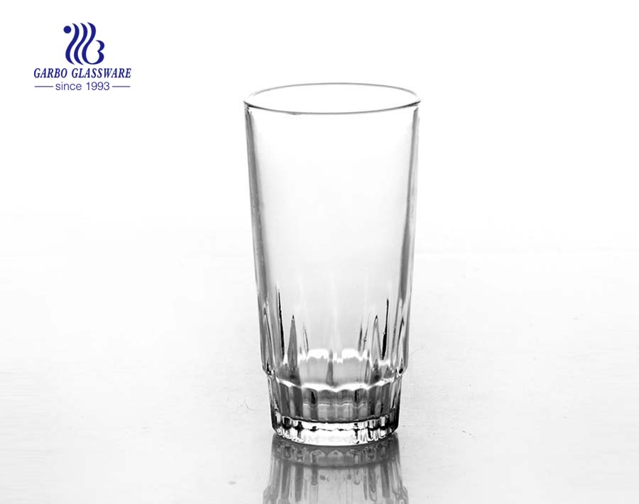 8oz high quality clear pressed water and juice drinking glass cup 