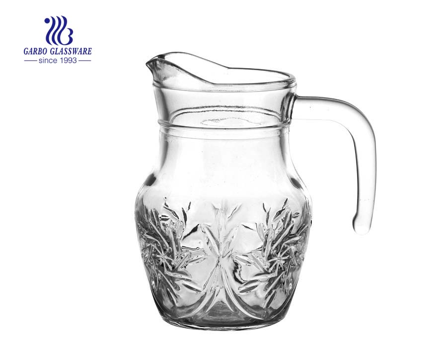 Classic in stock small glass pitcher 500ML beverage wine glass jug